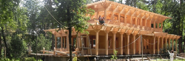 Стропильные системы, несущие клееные конструкции