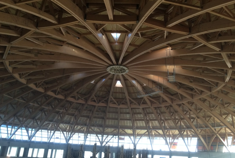 Купол аквапарка в г. Новосибирск