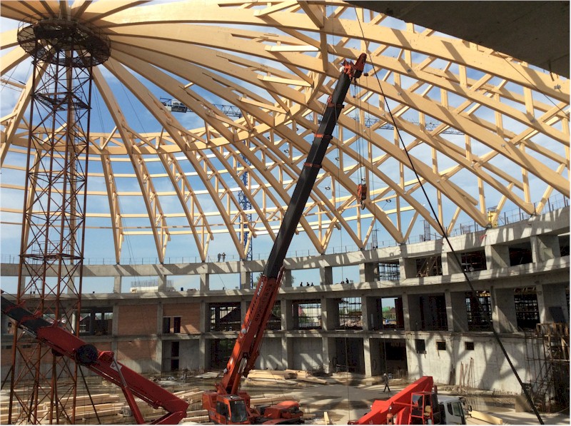 Купол аквапарка в г. Новосибирск — Новость Купол аквапарка в г. Новосибирск