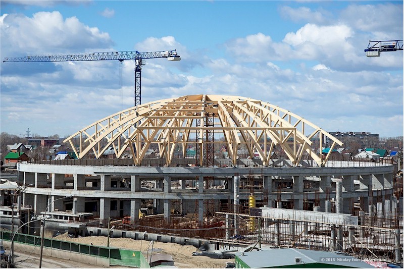Купол аквапарка в г. Новосибирск — Новость Купол аквапарка в г. Новосибирск
