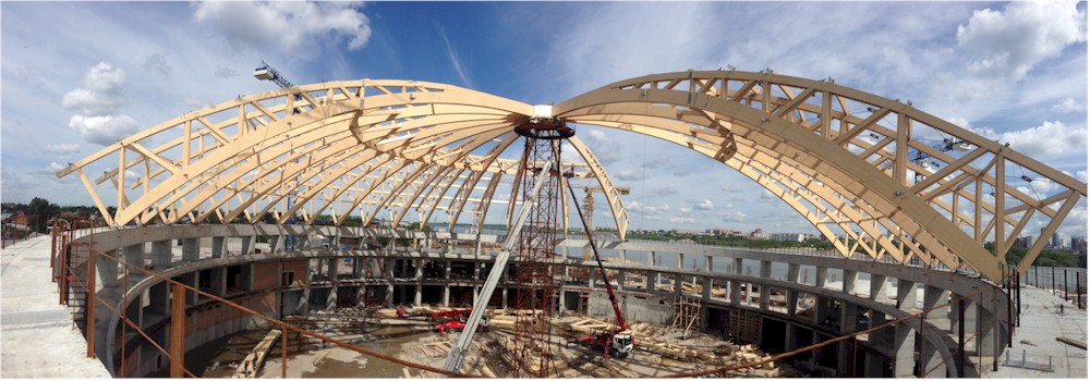 Купол аквапарка в г. Новосибирск — Новость Купол аквапарка в г. Новосибирск