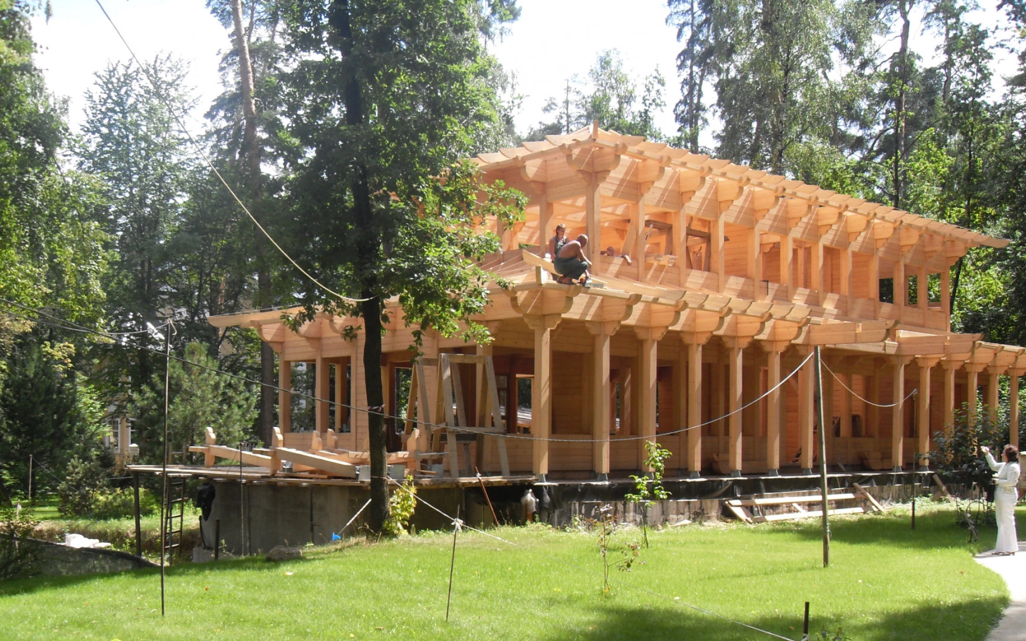 Стропильные системы, несущие клееные конструкции